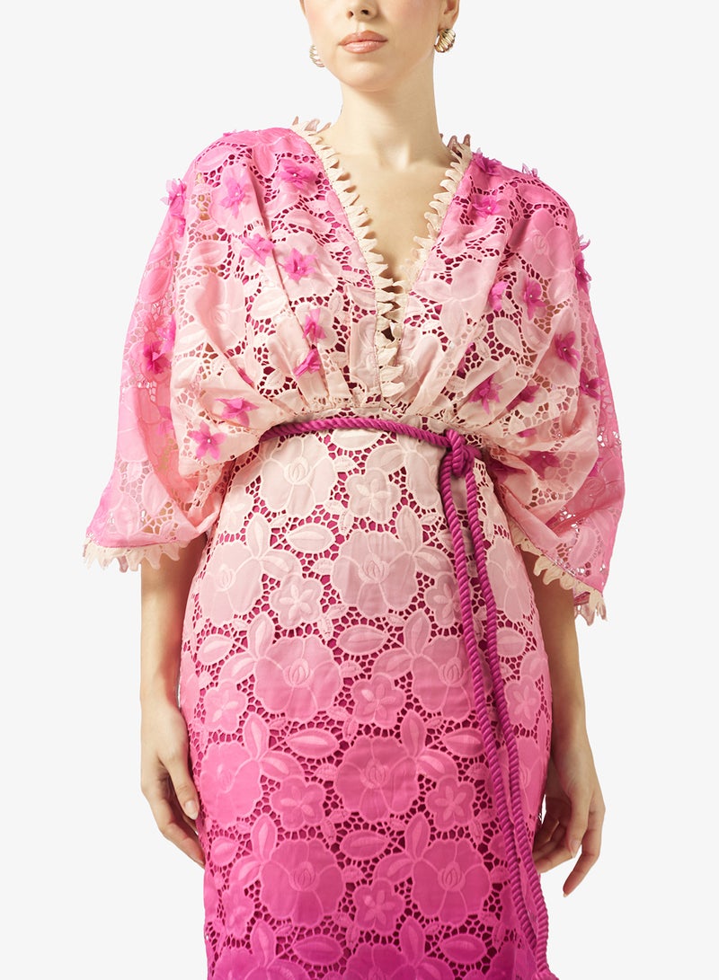 Threadz by Ajooni Floral Lace Dress - Image 3